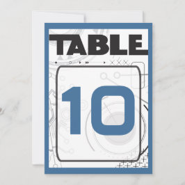 SCI-FI Bar Bat Mitzvah Tischkarte Einladung