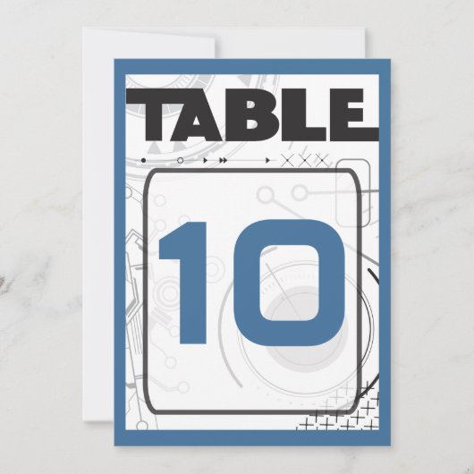 SCI-FI Bar Bat Mitzvah Tischkarte Einladung (Vorderseite)