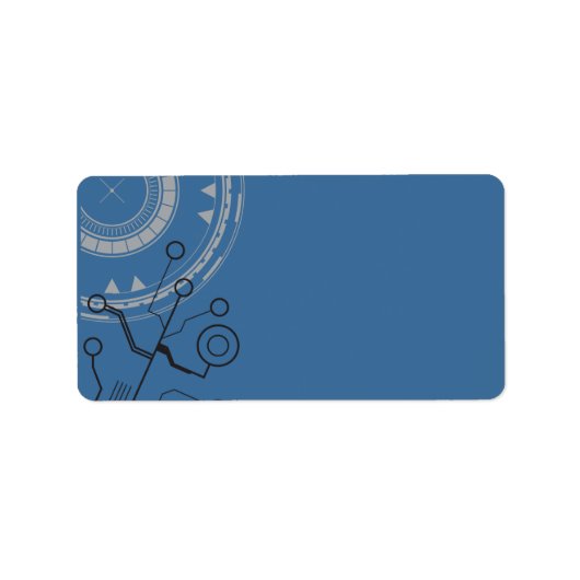 SCI-FI BAR MITZVAH EINLADUNG Drucken Sie Ihr eigen Adressaufkleber (Vorne)