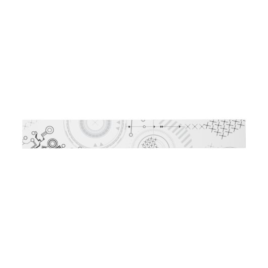 SCI-FI Bat Mitzvah Belly Wrap Band (Flach)