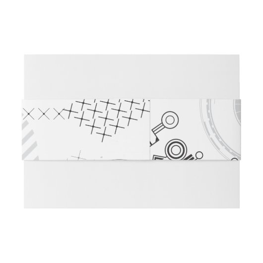 SCI-FI Bat Mitzvah Belly Wrap Band (Rückseitenbeispiel)