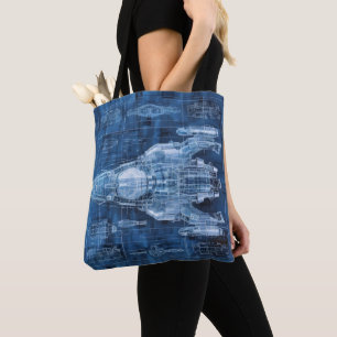 SCI-Fi Blueprint Space Ship Tasche