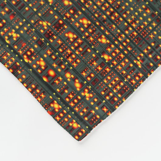 Sci Fi Circuit-Karte Fleecedecke (Ecke)