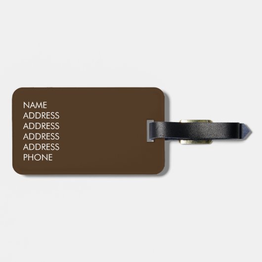 Sci Fi Circuit-Karte Gepäckanhänger (Rückseite horizontal)