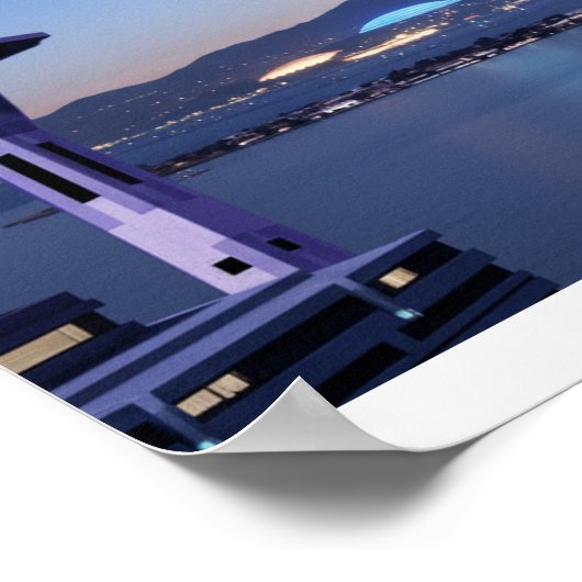 Sci-Fi city background Poster (Ecke)