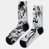 SCI-FI Classic Lite Graue Socken (Linkes Detail)