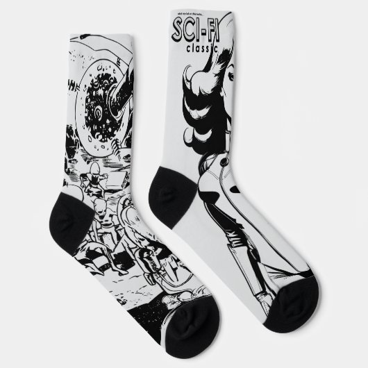 SCI-FI Classic Lite Graue Socken (Rechts)