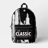 SCI-FI Classic Retro Backpack Bedruckter Rucksack (Vorderseite)