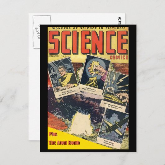 Sci-Fi-Comic: Science-Comic 1 Postkarte (Vorne/Hinten)