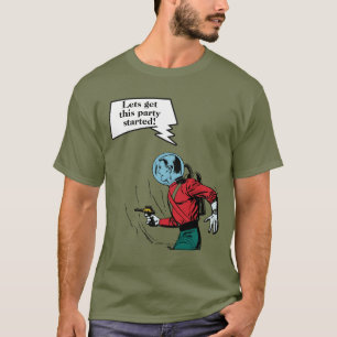 Sci-Fi-Comic Science Fiction futuristisches Raumze T-Shirt