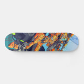 Sci-Fi Cyber Biker Trooper Skateboard (Horizontal)