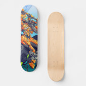 Sci-Fi Cyber Biker Trooper Skateboard (Vorderseite)