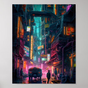 Sci-Fi Cyberpunk Art Design Poster