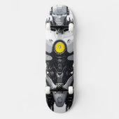 Sci-Fi Cyborg Android Mecha Comic Art Skateboard (Vorderseite)