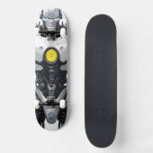 Sci-Fi Cyborg Android Mecha Comic Art Skateboard (Vorderseite)