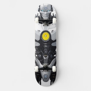Sci-Fi Cyborg Android Mecha Comic Kunst Skateboard