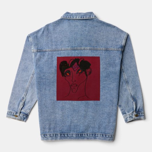 Sci-Fi-Dämonenjäger-Gräfin Jeansjacke (Rückseite)