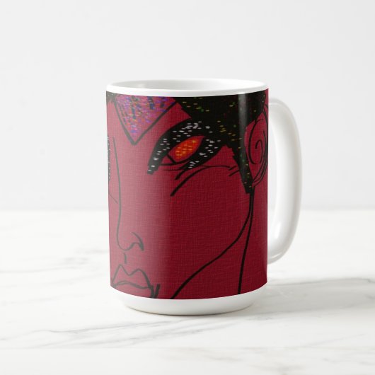 Sci-fi Demon Hunter Countess Kaffeetasse (VorderseiteRechts)