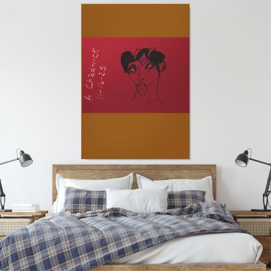 Sci-fi Demon Hunter Countess  Leinwanddruck (Insitu (Schlafzimmer))