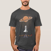 Sci Fi Destination Saturn T-Shirt (Vorderseite)