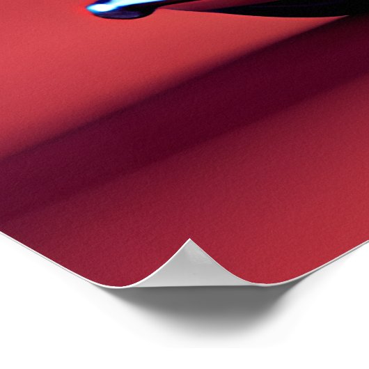 Sci-Fi Digital Art & Wall Decor, Fantasy Biker Poster (Ecke)