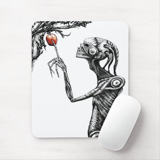 Sci FI dunkle Cyborg-Mäusematte Mousepad (Mit Mouse)