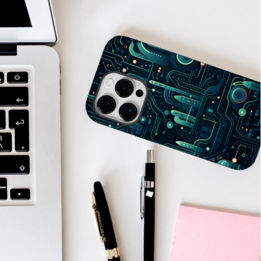 Sci-Fi Electronic Dark Pattern Case-Mate iPhone Hülle