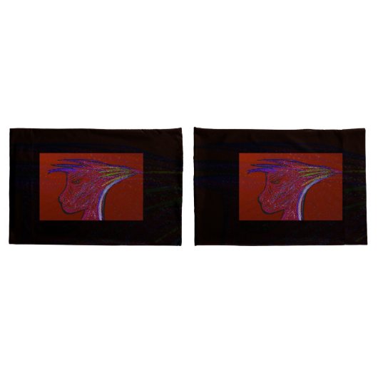 Sci-fi Fantasy Alien Character Art Pillowcases Kissenbezug (Rückseite-Set)