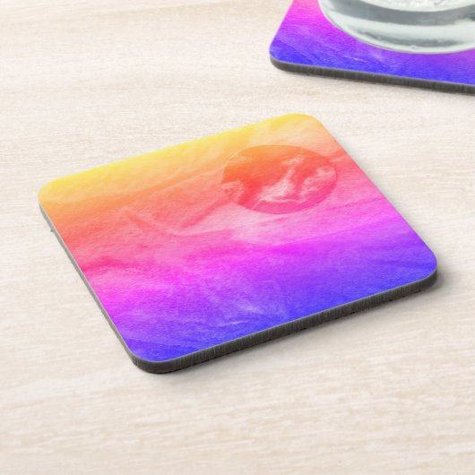 Sci-Fi - Fantasy Alien Space Planet Worlds Getränkeuntersetzer (Linke Seite)