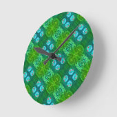 Sci-Fi - Fantasy Alien Space Planet Worlds Runde Wanduhr (Winkel)