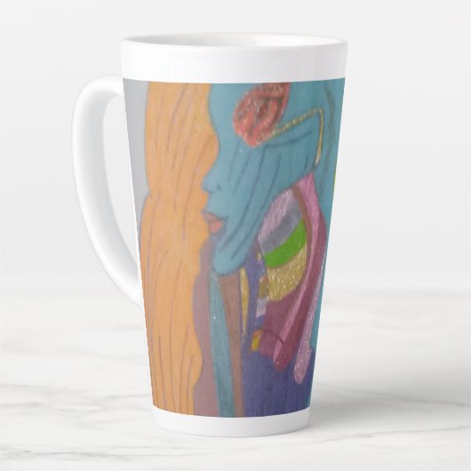 Sci-fi Fantasy Female Creature Milchtasse (Linke Ecke)