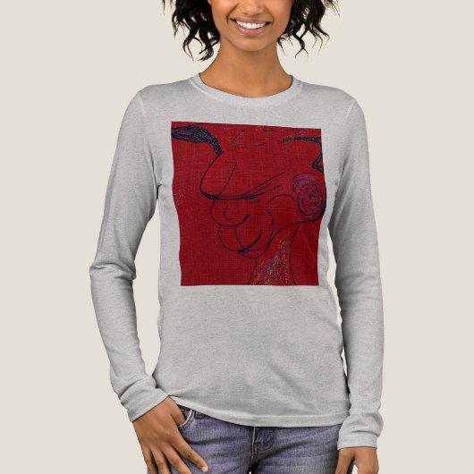 Sci-fi Fantasy Hunting Dog  Tri-Blend Shirt (Vorderseite)