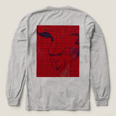 Sci-fi Fantasy Hunting Dog  Tri-Blend Shirt (Design Rückseite)