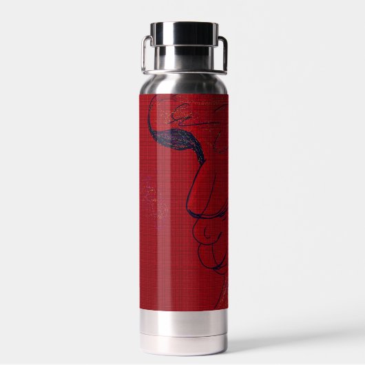 Sci-fi Fantasy Hunting Dog Trinkflasche (Rückseite)