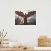 Sci-Fi Fantasy-Kunst: Koloss des letzten Horizonts Poster (Küche)