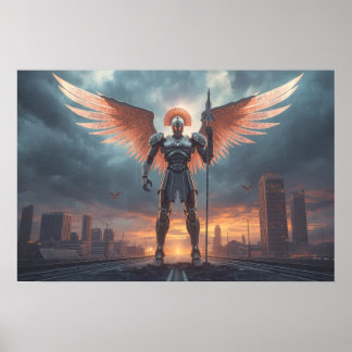  Sci Fi Fantasy: Sentinel of the Crimson Dawn Poster