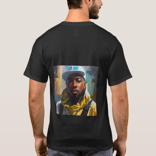 Sci-fi Fantasy white rapper T Shirt (Rückseite)