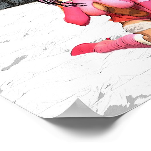 Sci Fi Female Cyborg Poster (Ecke)