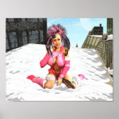 Sci Fi Female Cyborg Poster (Vorne)