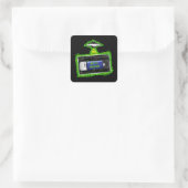 SCI-FI-Filme Quadratischer Aufkleber (Tasche)