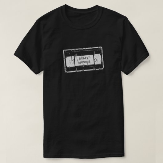 Sci-Fi-Filme - Videokassette T-Shirt (Design vorne)