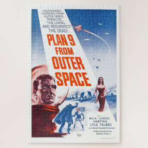 Sci-fi-Filmplakat "Plan 9 From Outer Space", Puzzle