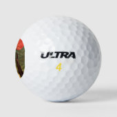 Sci-Fi "Fire Birds" Alien Lebensformen im Flug Golfball (Logo)
