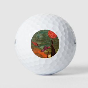 Sci-Fi "Fire Birds" Alien Lebensformen im Flug Golfball