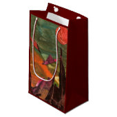 Sci-Fi "Fire Birds" Alien Lebensformen im Flug Kleine Geschenktüte (Vorderseite Schrägansicht)