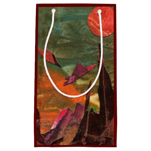 Sci-Fi "Fire Birds" Alien Lebensformen im Flug Kleine Geschenktüte (Vorderseite)