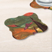 Sci-Fi "Fire Birds" Alien Lebensformen im Flug Untersetzer (angewinkelt)