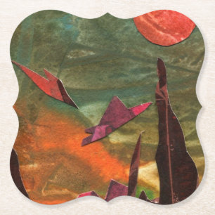 Sci-Fi "Fire Birds" Alien Lebensformen im Flug Untersetzer