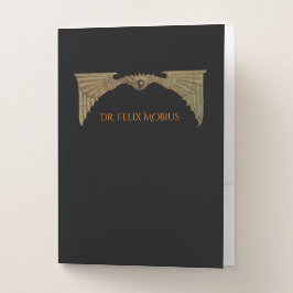 Sci Fi Flying Eye Personalisiert Pocket Folder Bewerbungsmappe