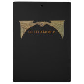 Sci Fi Flying Eye Personalisiertes Notebook Klemmbrett (Rückseite)